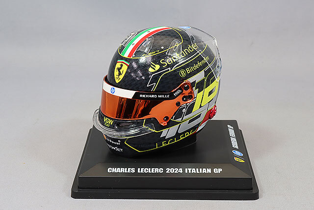 ルックスマート 1/5 ヘルメット シャルルルクレール 2024 F1 モンツァGP