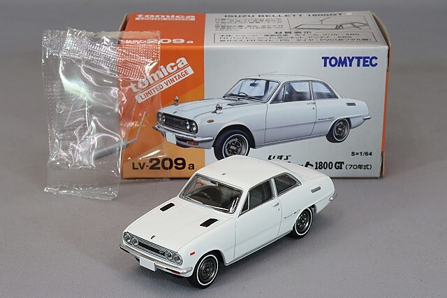 トミカリミテッドヴィンテージ 1/64 いすゞ ベレット 1800GT 70年式 白