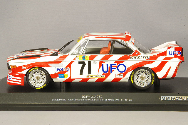 ミニチャンプス 1/18 BMW 3.0 CSL LUIGI 1977 ルマン24H 8位