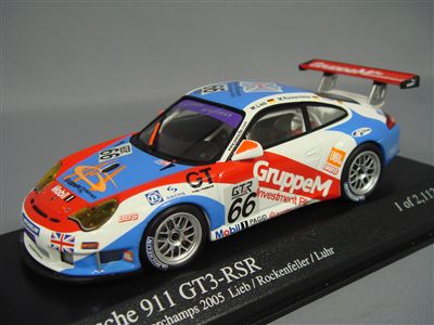 ミニチャンプス 1/43 ポルシェ 911 GT3 RSR スパ 24h 2005 GT2