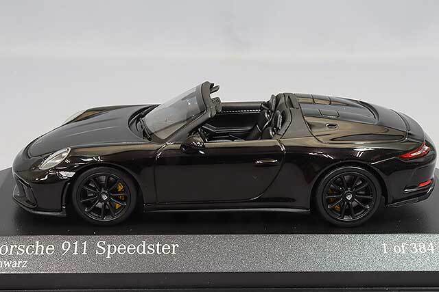 ミニチャンプス 1/43 ポルシェ 911 (991) スピードスター 2019 ブラック