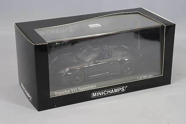 ミニチャンプス 1/43 ポルシェ 911 (991) スピードスター 2019 ブラック