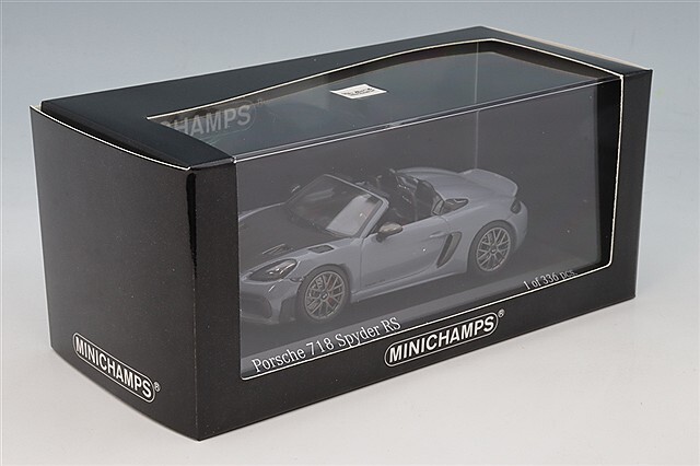 新古品 1/43 ポルシェ純正 ミニチャンプス ポルシェ スパイダー RS 銀 ミニチャンプス 1/43 ポルシェ スパイダー RS 2023 ヴァイザッハ