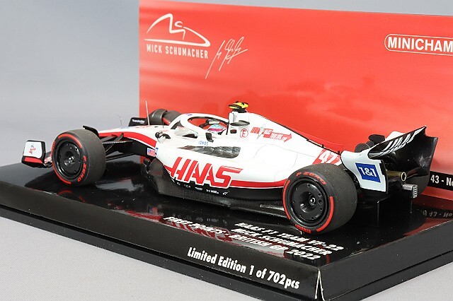 ミニチャンプス 1/43 ハース F1チーム VF-22 2022 F1 イギリスGP #47 M