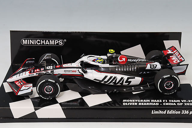 ミニチャンプス 1/43 マネーグラム ハース F1チーム VF-25 2025 中国GP