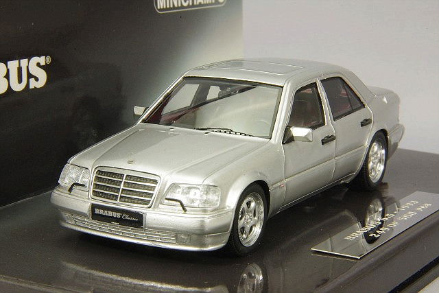 ミニチャンプス 1/43 ブラバス 6.5 (500E W124) 1989 シルバー レジン製