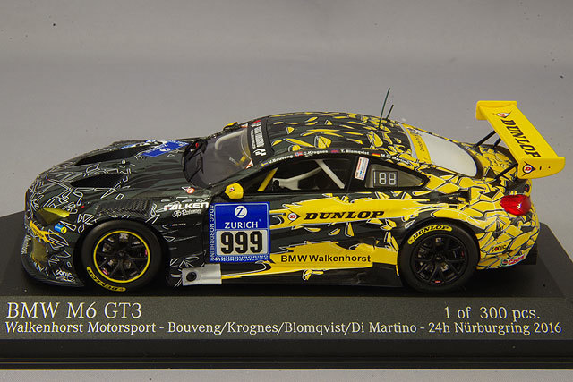 ミニチャンプス 1/43 BMW M6 GT3 2016 ニュル24H #999 V.Bouveng