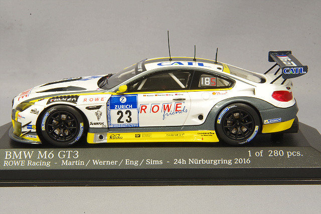 ミニチャンプス 1/43 BMW M6 GT3 2016 ニュル24H #23 A.シムズ/P