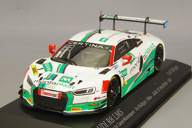 LMS R8 アウディ 1/43 ミニチャンプス マスターズ GT ADAC 2017 LMS R8 アウディ 1/43 PMA 2017 #1 マスターズ GT ADAC ミニカー