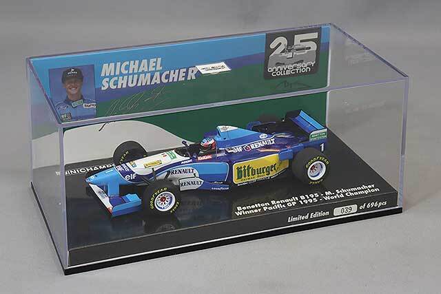 直筆サイン入り‼︎1/43PMAベネトン・ルノー B196 J. アレジ ミニチャンプス 1/43 ベネトン ルノー B195 No.1 1995 F1 モナコ