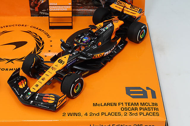 ミニチャンプス 1/43 マクラーレン F1チーム MCL38 ノリス/ピアストリ