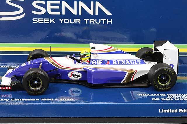 ミニチャンプス 1/43 ウィリアムズ ルノー FW16 A.セナ #2 サンマリノ 