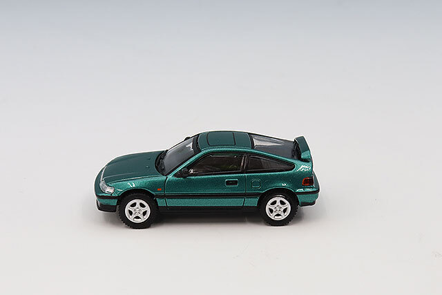 ミニチャンプス 1/87 ホンダ CR-X MK2 1987 グリーンメタリック