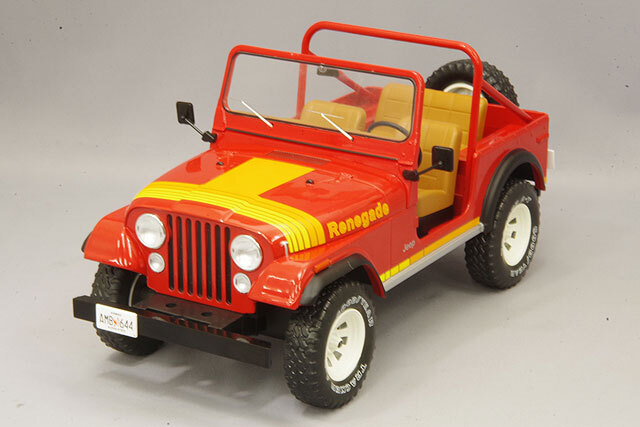 モデルカーグループ 1/18 ジープ CJ-7 レネゲード 1980 レッド