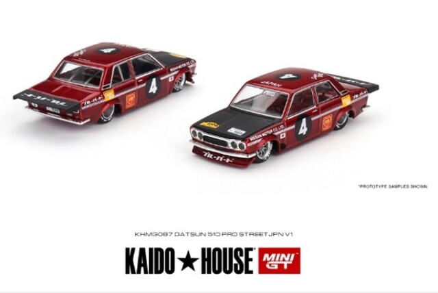 KAIDO HOUSE x TSM ミニGT 1/64 ダットサン KAIDO 510 プロストリート
