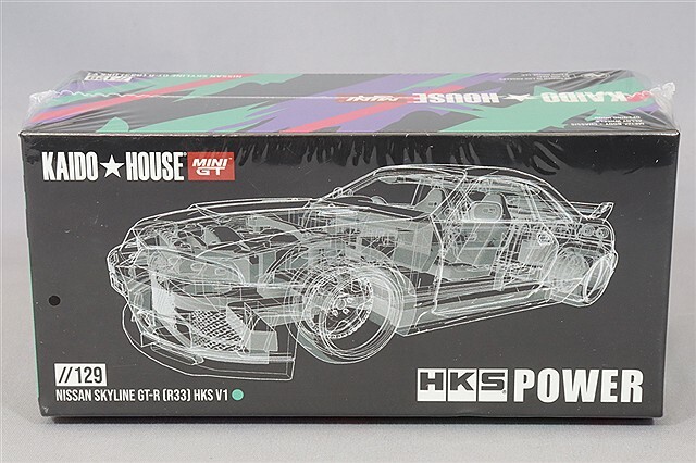 未開封1/64 MINIGT 街道ハウス日産R33スカイラインGT-R HKS Kaido House x MINI GT 1:64 SKYLINE GT-R (R33) HKS V1 Model