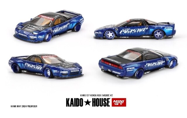 KAIDO HOUSE x TSM ミニGT 1/64 ホンダ NSX Evasive V2 (左ハンドル)