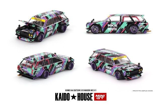 KAIDO HOUSE x TSM ミニGT 1/64 ダットサン ストリート 510 ワゴン HKS
