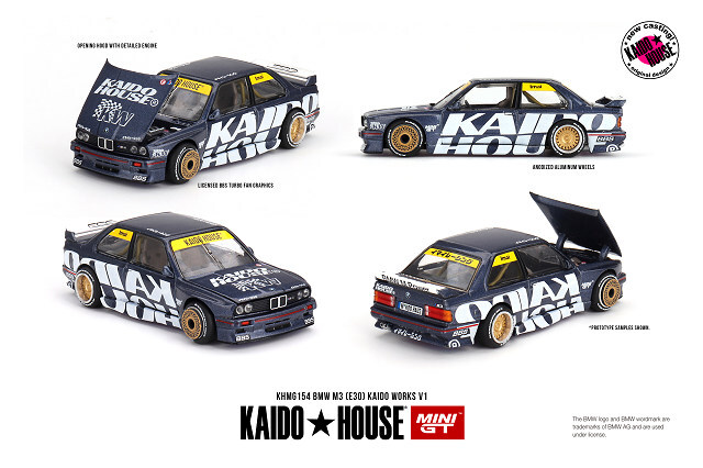 KAIDO HOUSE x TSM ミニGT 1/64 BMW M3 (E30) Kaido Works V1