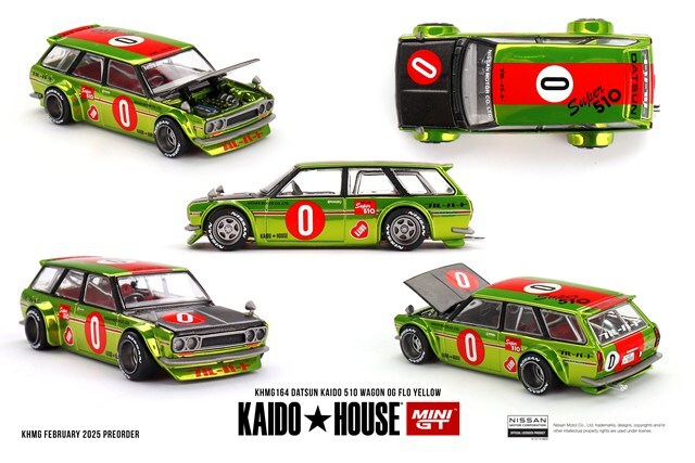 KAIDO HOUSE x TSM ミニGT 1/64 ダットサン 510 ワゴン OG Flo