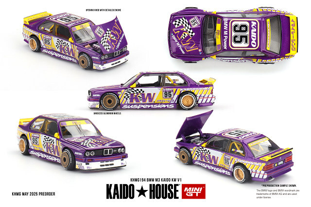 KAIDO HOUSE x TSM ミニGT 1/64 BMW M3 KAIDO KW V1 (左ハンドル)