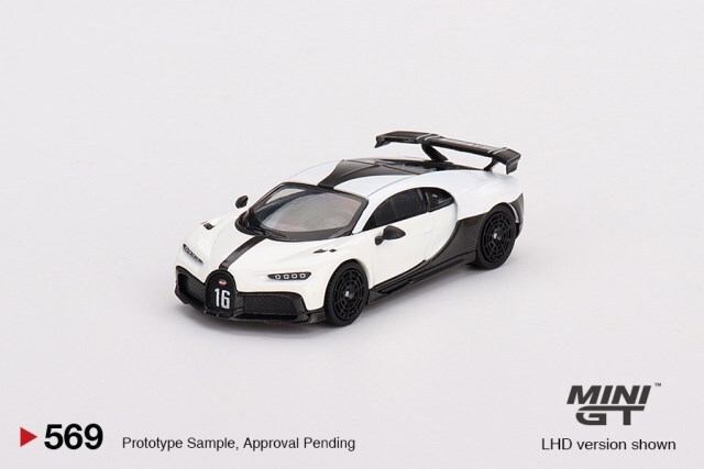 TSM ミニGT 1/64 ブガッティ シロン ピュールスポール ホワイト 左ハンドル