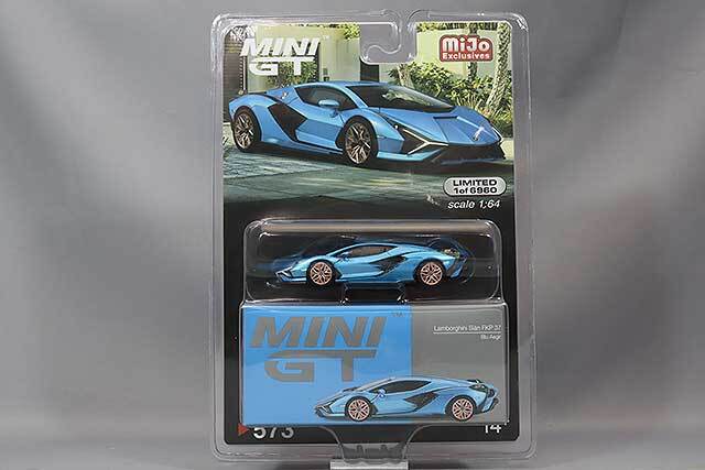 Mijo特注 TSM ミニGT 1/64 ランボルギーニ シアン FKP 37 ブルー