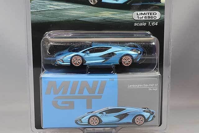 Mijo特注 TSM ミニGT 1/64 ランボルギーニ シアン FKP 37 ブルー