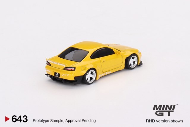 TSM ミニGT 1/64 ロケットバーニー 日産 シルビア S15 イエロー
