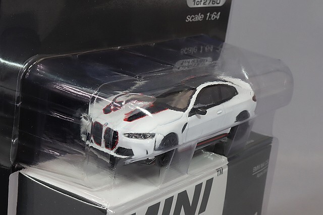 Mijo特注 TSM ミニGT 1/64 BMW M4 CSL アルピンホワイト 左ハンドル