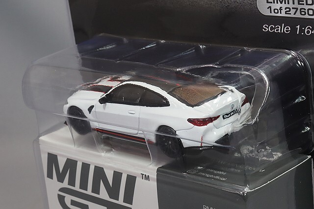 Mijo特注 TSM ミニGT 1/64 BMW M4 CSL アルピンホワイト 左ハンドル