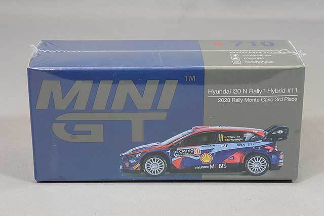 TSM ミニGT 1/64 ヒュンダイ i20 N Rally1 モンテカルロラリー 3位入賞