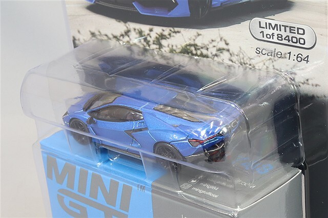 mijo特注 TSM ミニGT 1/64 ランボルギーニ レヴエルト ブルーエレオス