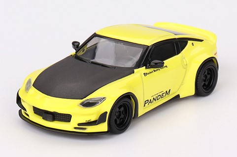 Mijo特注 TSM ミニGT 1/64 パンデム 日産 Z イカズチイエロー 右ハンドル