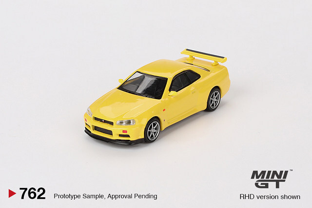 ★ミニさん★ TSM ミニGT 1/64 日産 スカイライン GT-R R34 V-spec ライティング