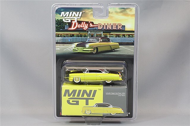 TSM ミニGT 1/64 リンカーン カプリ ホットロッド 1954 ライムイエロー