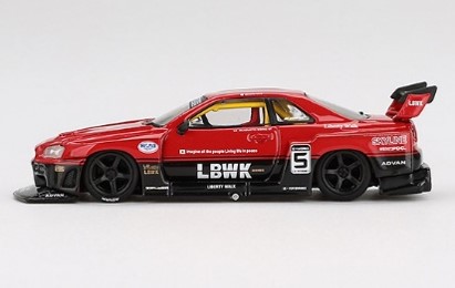 TSM ミニGT 1/64 日産 LB-ER34 スーパーシルエット スカイライン