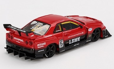 TSM ミニGT 1/64 日産 LB-ER34 スーパーシルエット スカイライン