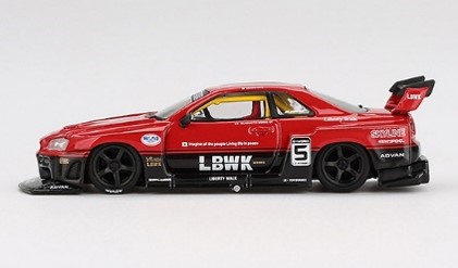 TSM ミニGT 1/64 日産 LB-ER34 スーパーシルエット スカイライン