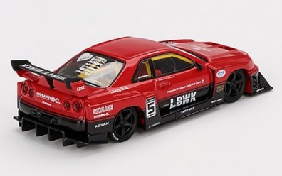 MINIGT Nissan LB-ER34 スーパーシルエット スカイラインBL MINI GT 1/64 Nissan LB-ER34 Super Silhouette スカイライン