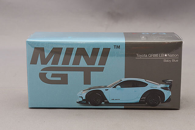 TSM ミニGT 1/64 トヨタ GR86 LB-Nation ベイビーブルー 右ハンドル