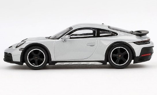 TSM ミニGT 1/64 ポルシェ 911 ダカール アイスグレーメタリック 左