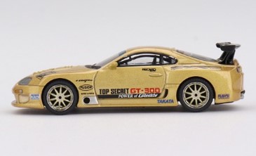 YMモデル 1/64 トヨタ スープラ A80 ブラック・ゴールド MINI GT 1/64 トップシークレット Toyota スープラ (A80) GT-300 Top