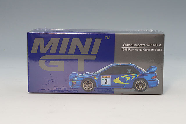 TSM ミニGT 1/64 スバル インプレッサ WRC98 1998 モンテカルロラリー
