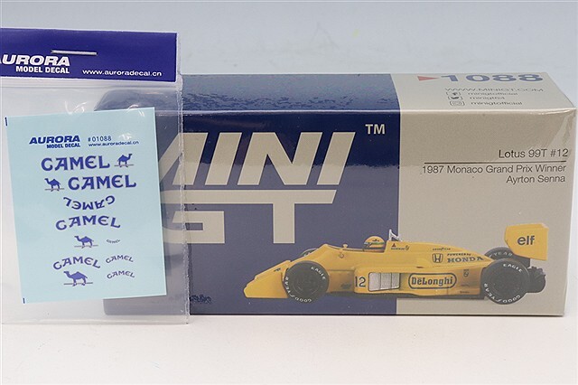 TSM ミニGT 1/64 ロータス 99T 1987 F1 モナコGP ウィナー #12 A.セナ