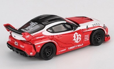 TSM ミニGT 1/64 LB-WORKS GR スープラ レッド/ホワイト 左ハンドル