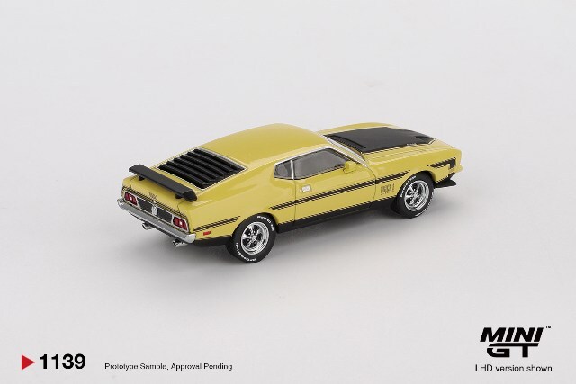 TSM ミニGT 1/64 フォード マスタング マッハ1 1971 グラバーイエロー