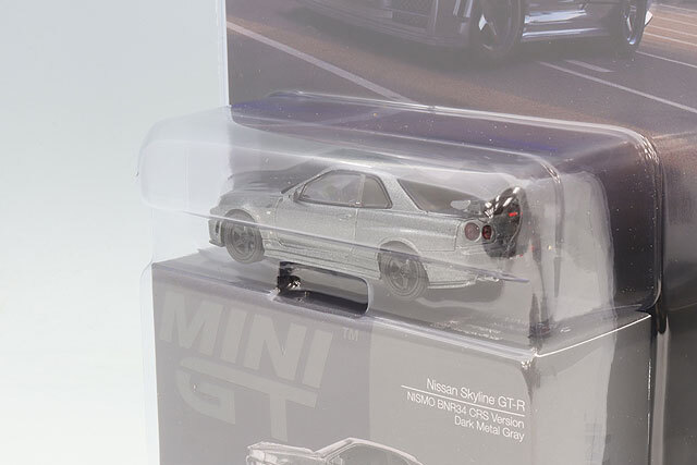 TSM ミニGT 1/64 日産 スカイライン GT-R ダークメタルグレー ニスモ