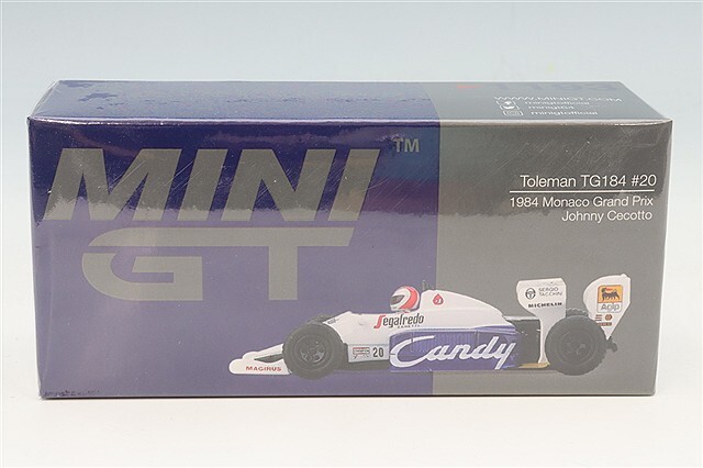 TSM ミニGT 1/64 トールマン TG184 1984 F1 モナコGP #20 J.チェコット