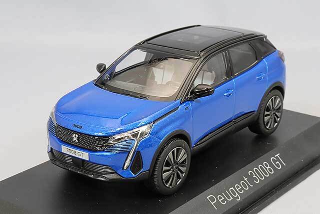 ノレブ 1/43 プジョー 3008 GT ブラックパック 2021 Vertigo ブルー